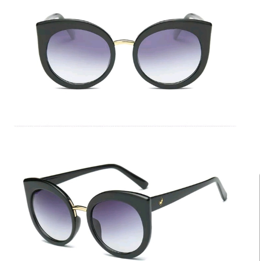 New Retro Round Cat Eye Design Sunglasses - Picture 5 of 5